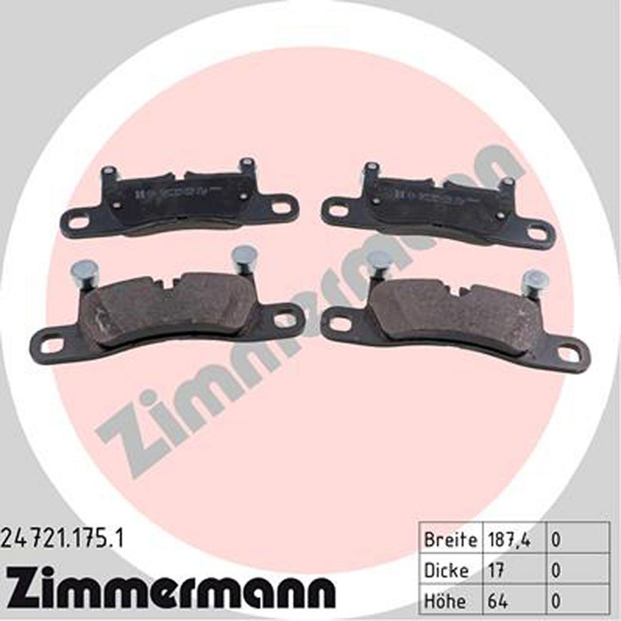 ZIMMERMANN Bremsscheiben + Beläge + Wako PORSCHE Cayenne (92A) PR-1KP hinten