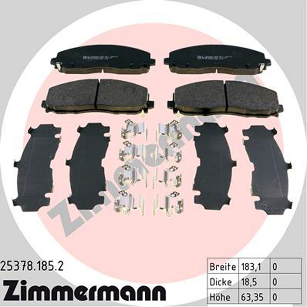 ZIMMERMANN Bremsscheiben + Bremsbeläge CHRYSLER Grand Voyager 5 (RT) BR3/BRG vorne