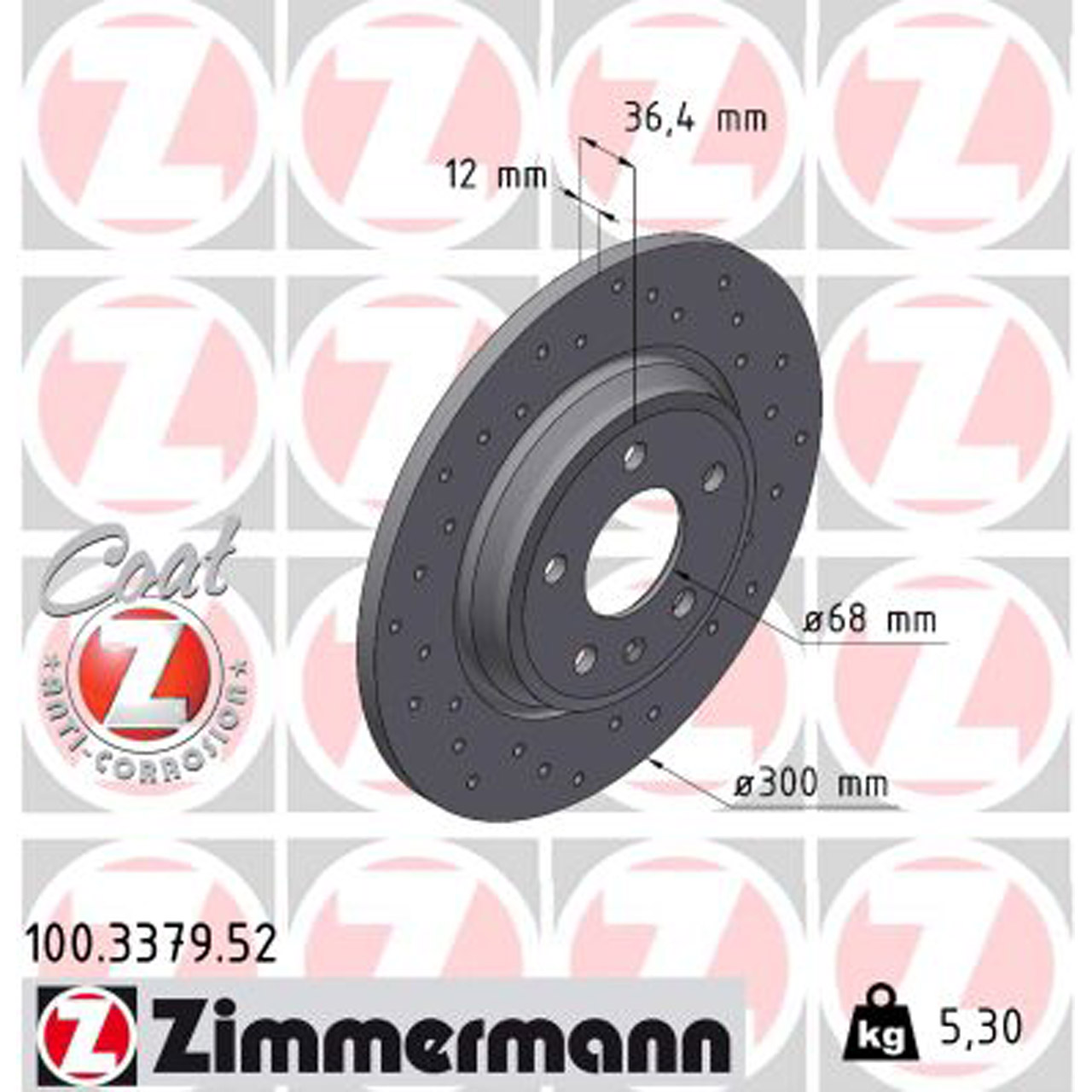 Zimmermann SPORT Bremsscheiben + Bremsbeläge + Sensor AUDI A4 (8W B9) A5 (F5) hinten