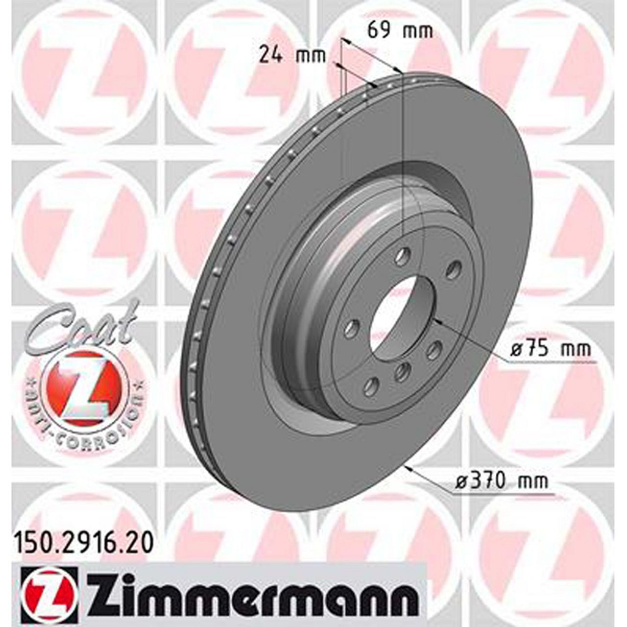 ZIMMERMANN Bremsscheiben + Beläge + Wako BMW 5er F07 Gran Turismo 550i hinten