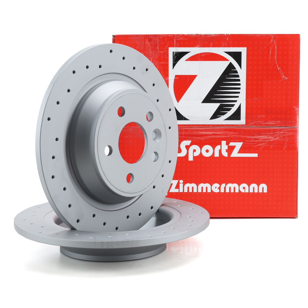 Zimmermann SPORT Bremsscheiben Satz FORD Focus 2 ST / RS Kuga 1 Mondeo 4 S-Max hinten