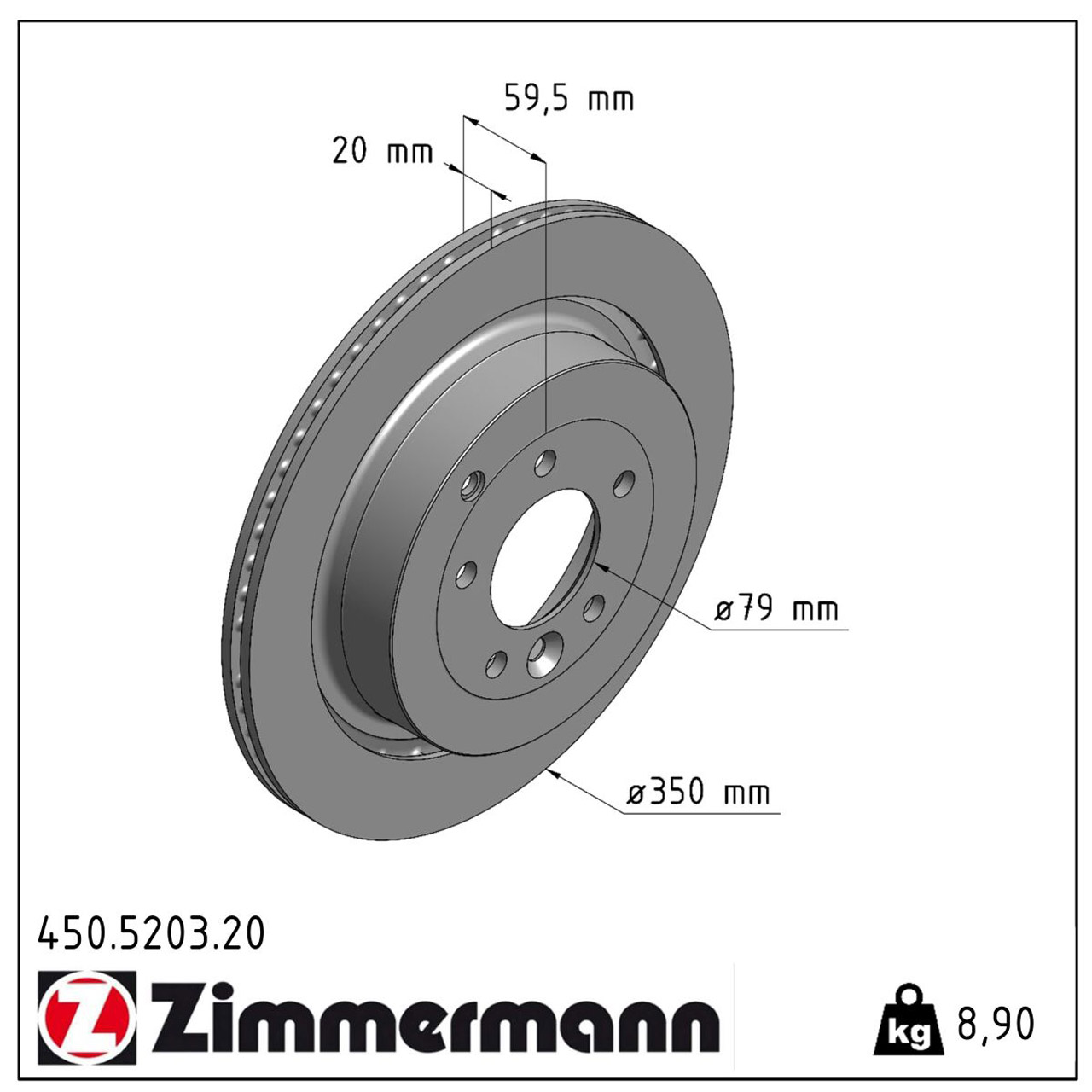 ZIMMERMANN Bremsscheiben + Beläge Sensor LAND ROVER Discovery 4 Range Rover Sport 1 hinten