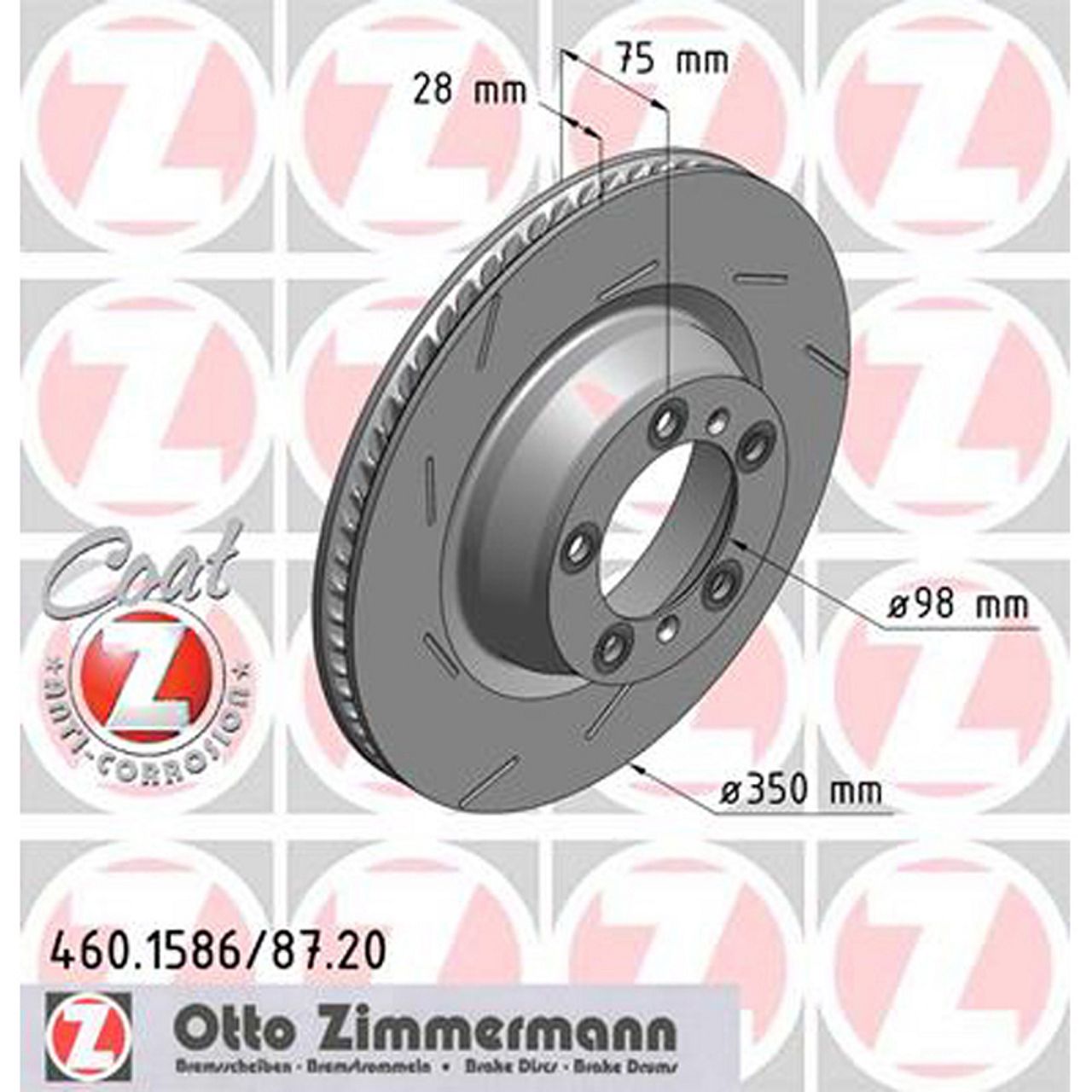 ZIMMERMANN Bremsscheiben + Beläge + Wako PORSCHE Panamera (970) 4.8 GTS / Turbo / S hinten