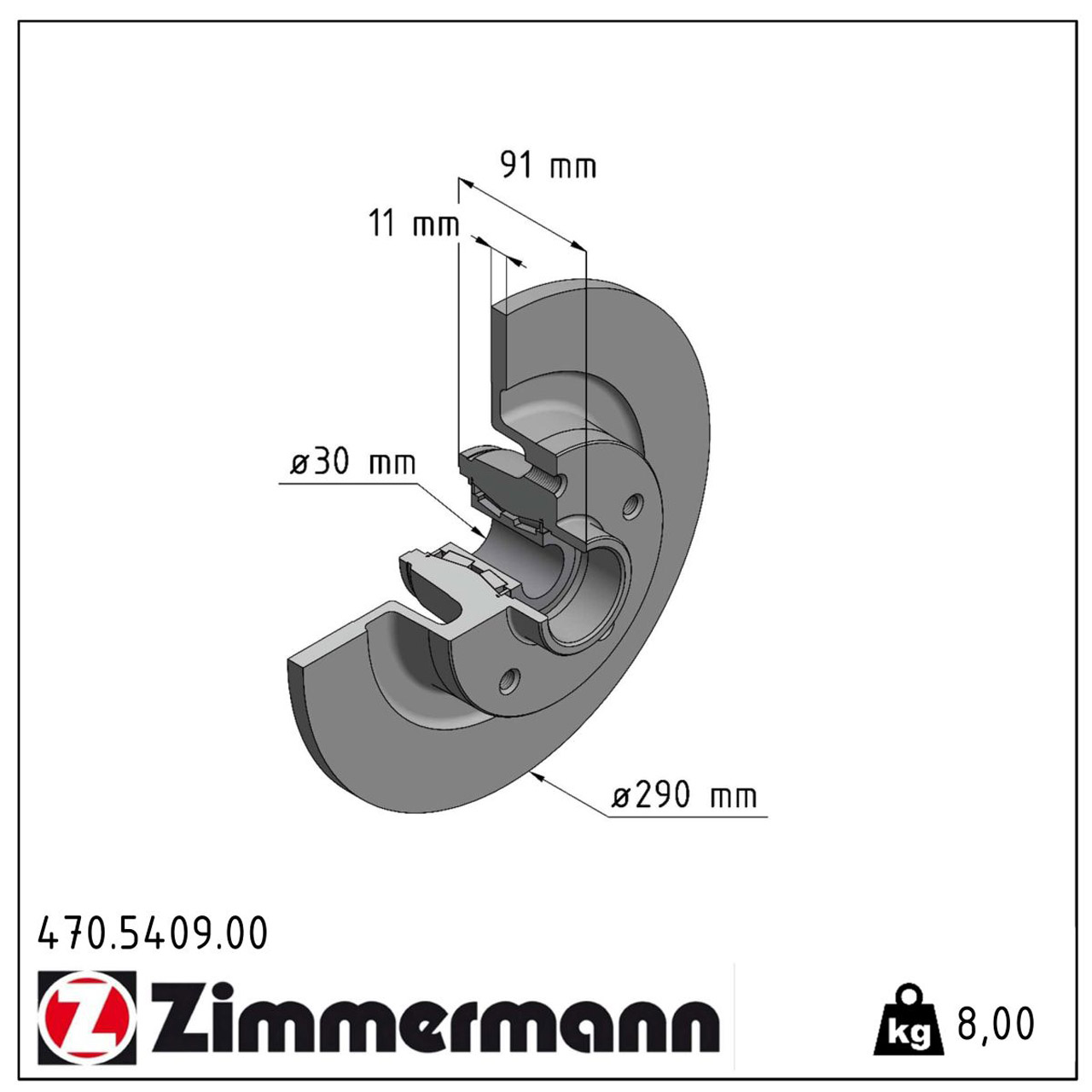 ZIMMERMANN Bremsscheiben + Radlager + Bremsbeläge RENAULT Talisman (LP_) hinten