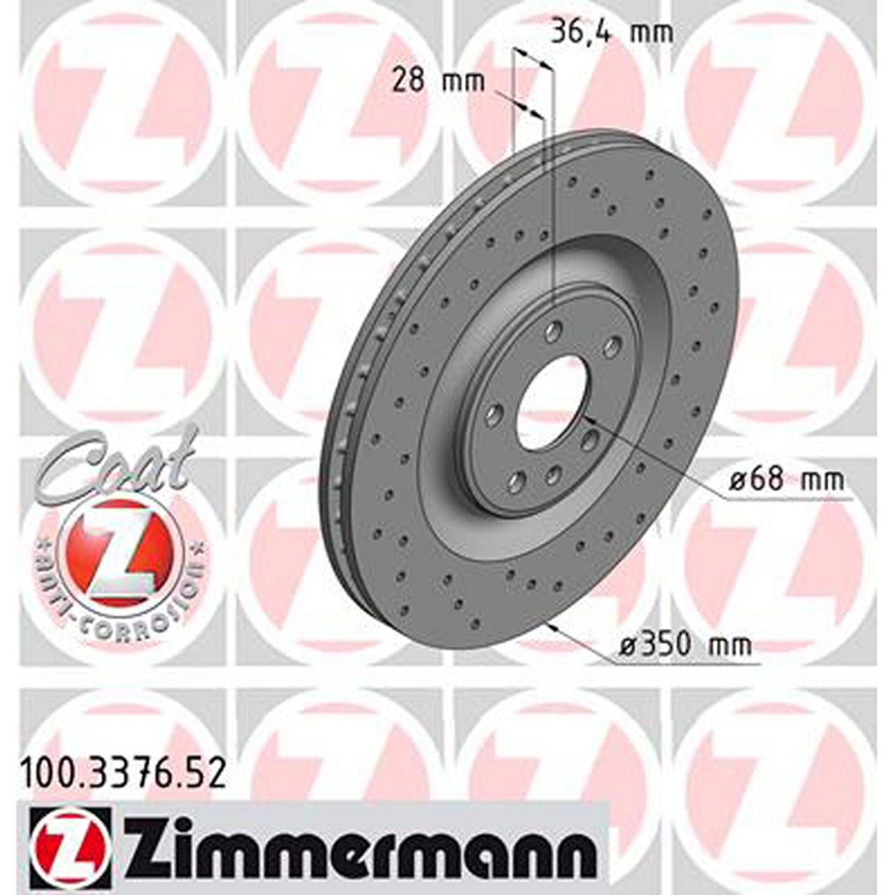 Zimmermann SPORT Bremsscheiben + Beläge + Wako AUDI Q7 (4MB, 4MG) hinten