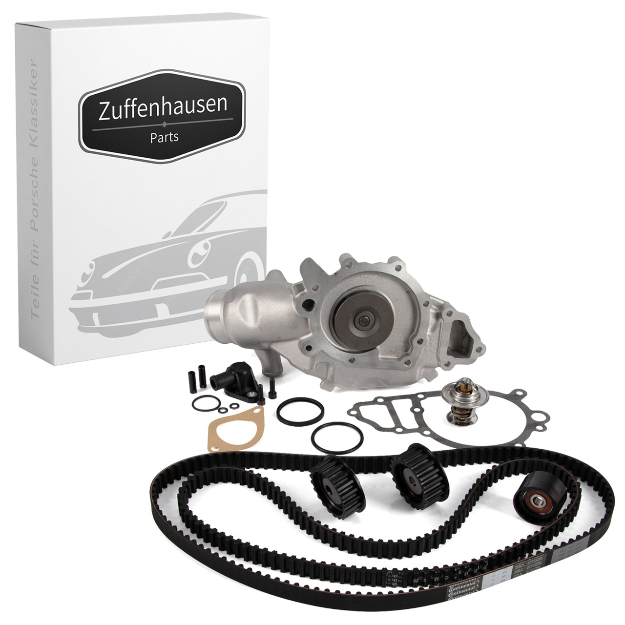 Zahnriemensatz + Wasserpumpe + Thermostat für PORSCHE 924 2.5 S 944 2.5 / Turbo ab 1987