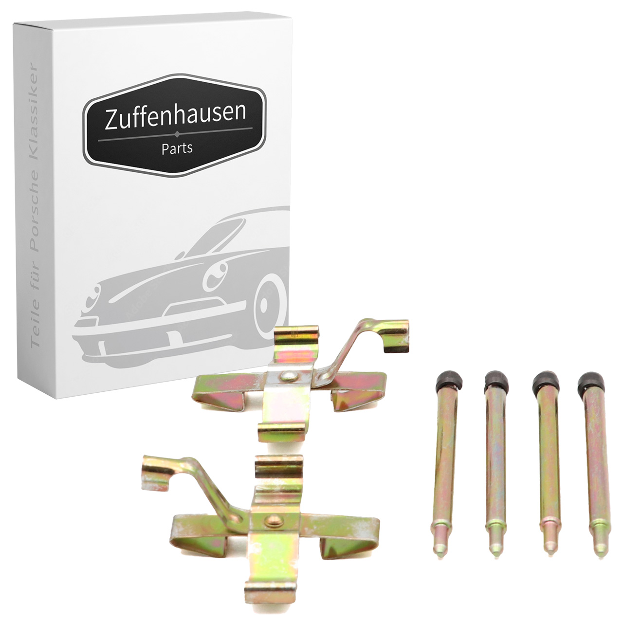 Haltestift + Federblech Bremsbelag für PORSCHE 911 3.2 Carrera hinten 91135295101