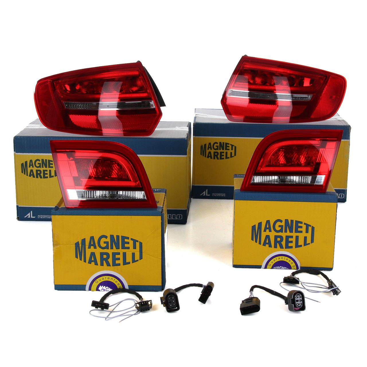  Magneti Marelli Audi A3 8PA Sportback Rückleuchten 4 Stück inkl. Kabeladapter